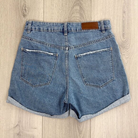 Vero Moda Womens Small High Waisted Blue Mom Shorts - Picture 6 of 6